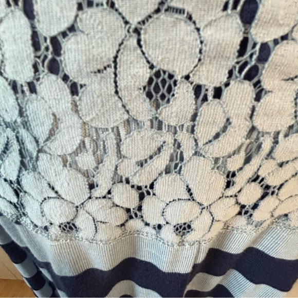 Motherhood Oh Baby blue gray striped long sleeve light sweater maternity Sz XL - Picture 8 of 9